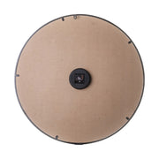 Vintage stílusú, fémből készült, fekete valamint vintage barna színű, 80 cm átmérőjű falióra.