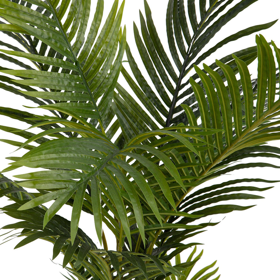 ARECA mű aranypálma részlet – Real Touch zöld levelek közelről
