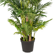 ARECA mű aranypálma stabil fekete műanyag kaspóban, 170 cm