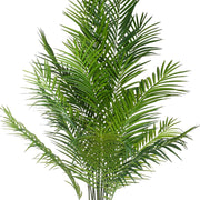 ARECA mű aranypálma zöld levelei közelről