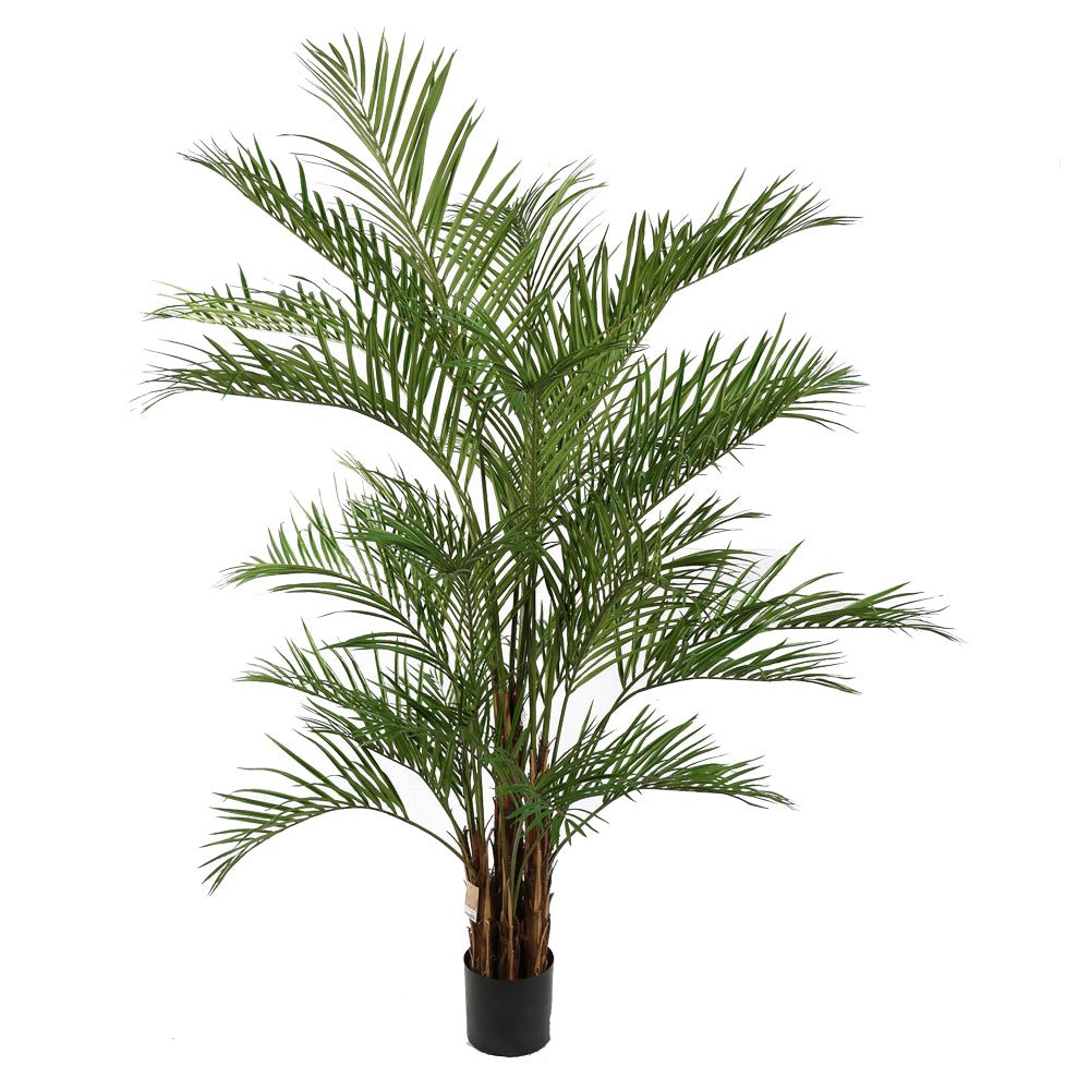 Élethű ARECA zöld mű aranypálma 230 cm magas kaspóban