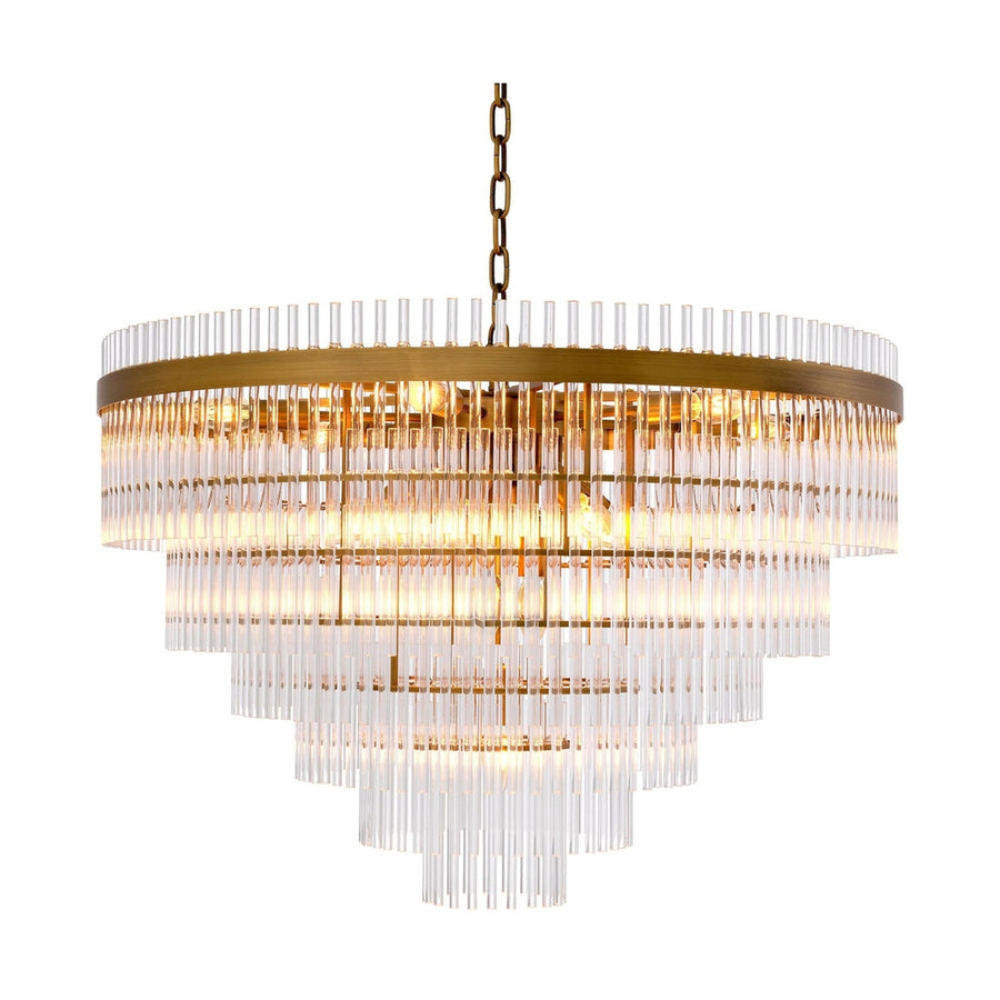 Art deco üveg csillár.