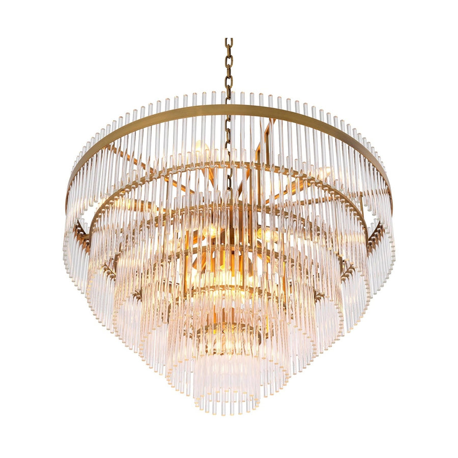 Art deco üveg csillár.