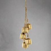 Aranyszínű karácsonyi kolomp szett.