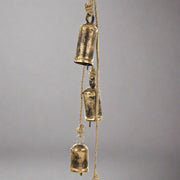 Aranyszínű karácsonyi kolomp szett.