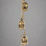 Aranyszínű karácsonyi kolomp szett.