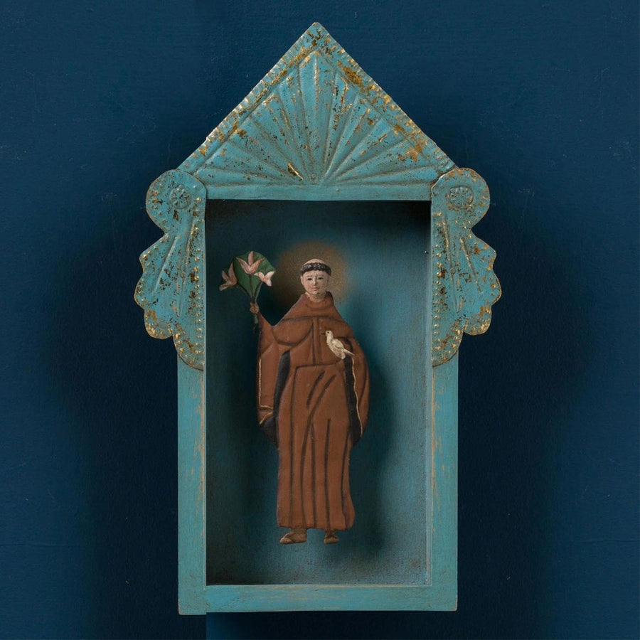 Szent Ferencet ábrázoló dioráma.