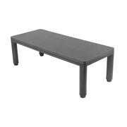 Grafitszürke színű tölgyfurnérból készült, formatervezett design étkezőasztal.