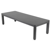 Grafitszürke színű tölgyfurnérból készült, formatervezett design étkezőasztal.