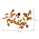 AUTUMN LED-es őszi levél girland méretábrával 180 cm