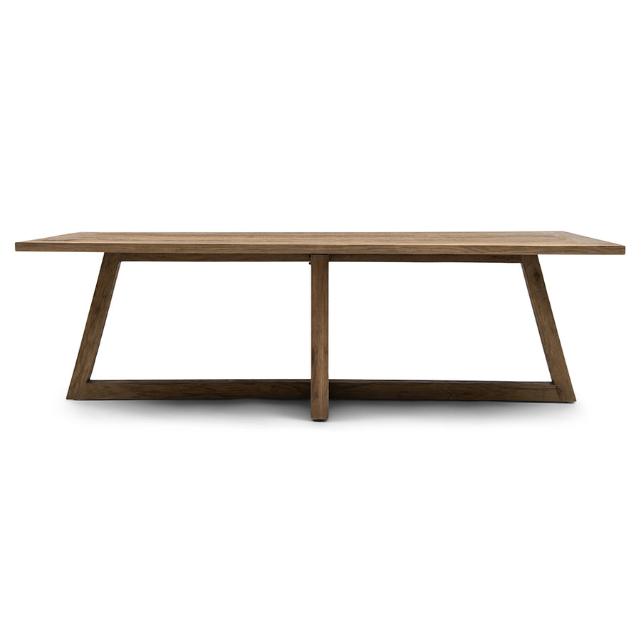 BALI kőrisfa étkezőasztal 280 cm letisztult Japandi stílusban