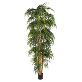 BAMBOO óriás zöld mű bambusz 260 cm-es magasságban, fekete kaspóban