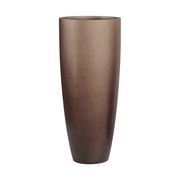 BAQ Gradient kompozit kaspó – Matt Coffee színű, karcsú, hengeres forma, 95 cm magas design kaspó üresen.