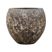 BAQ Lava Balloon Relic Black kerámia kaspó 60 cm – mély tónusú, rusztikus felületű, prémium kaspó kézzel formálva