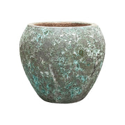 BAQ Lava Balloon Relic Jade kerámia kaspó 54 cm – rusztikus, patinás felületű kaspó kézzel készítve