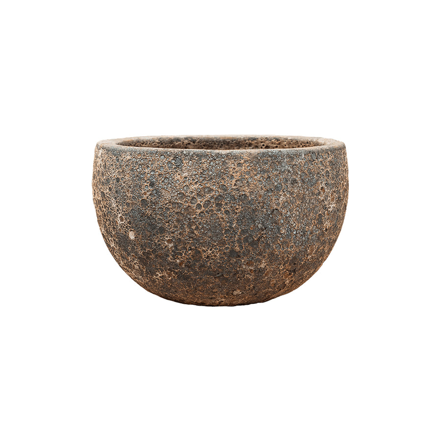 BAQ Lava Bowl Relic Rust Metal kaspó 40 cm – kézzel készített, indusztriális megjelenésű kerámia kaspó