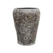 BAQ Lava Coppa kaspó oldalnézetből – sötét tónusú, rusztikus kivitel