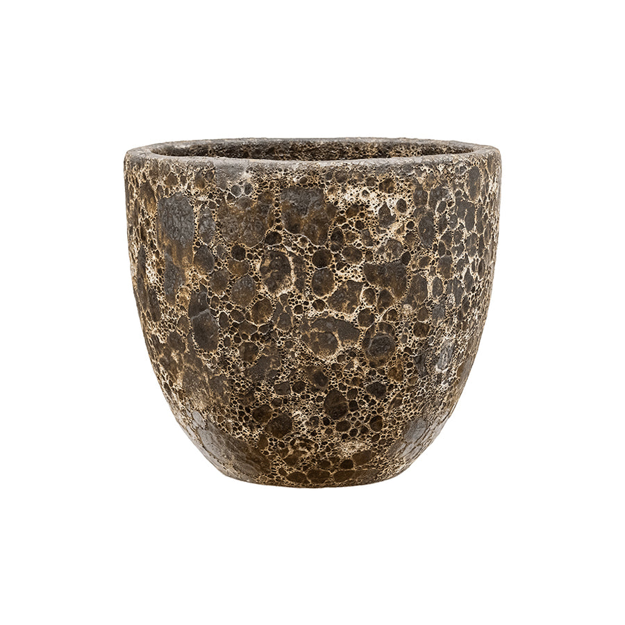 BAQ Lava Couple Relic Black kaspó – 45 cm, antik fekete árnyalatban