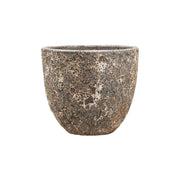 BAQ Lava Couple Relic Rust Metal kaspó – 36 cm, rozsdás, kőhatású felülettel