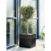 BAQ LINE-UP CUBE MATT BLACK ültetőláda 48 x 48 cm