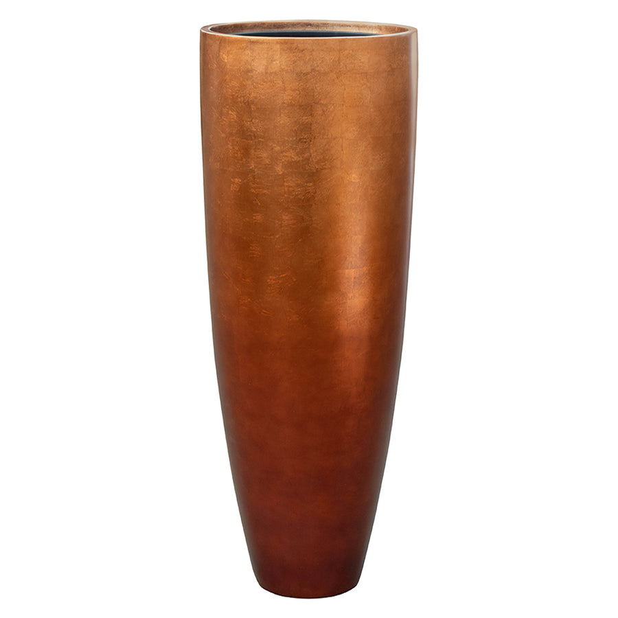 BAQ Metallic Partner kaspó matt réz színben, 90 cm-es méretben, minimál stílusban.