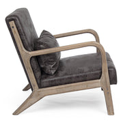 ANCILLA barna kaucsukfa-műbőr fotel