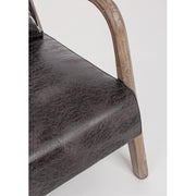 ANCILLA barna kaucsukfa-műbőr fotel