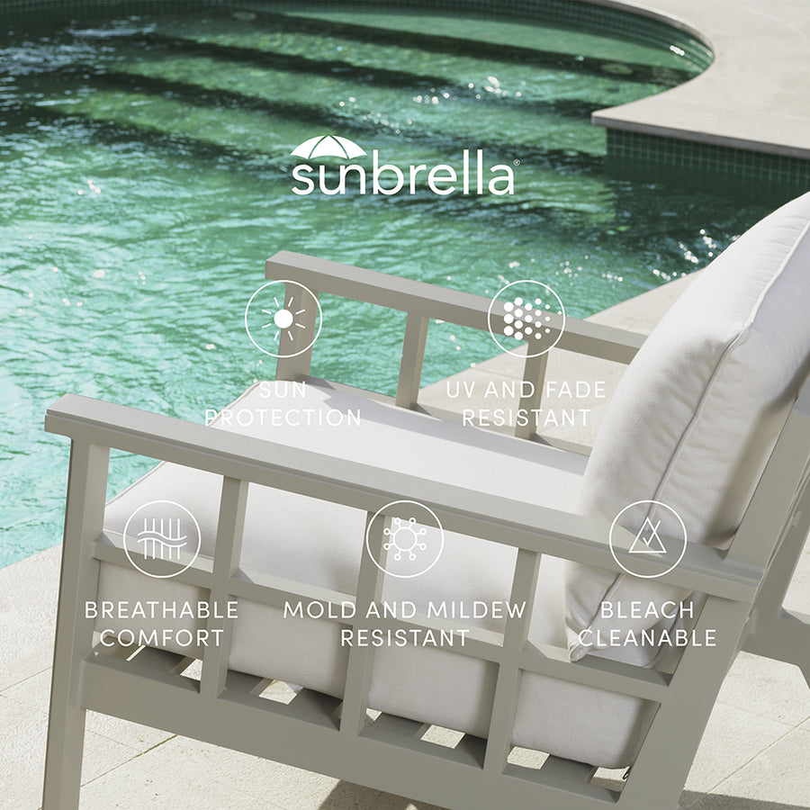 Sunbrella® kültéri vászon UV-álló és időjárásálló prémium kárpit technológia