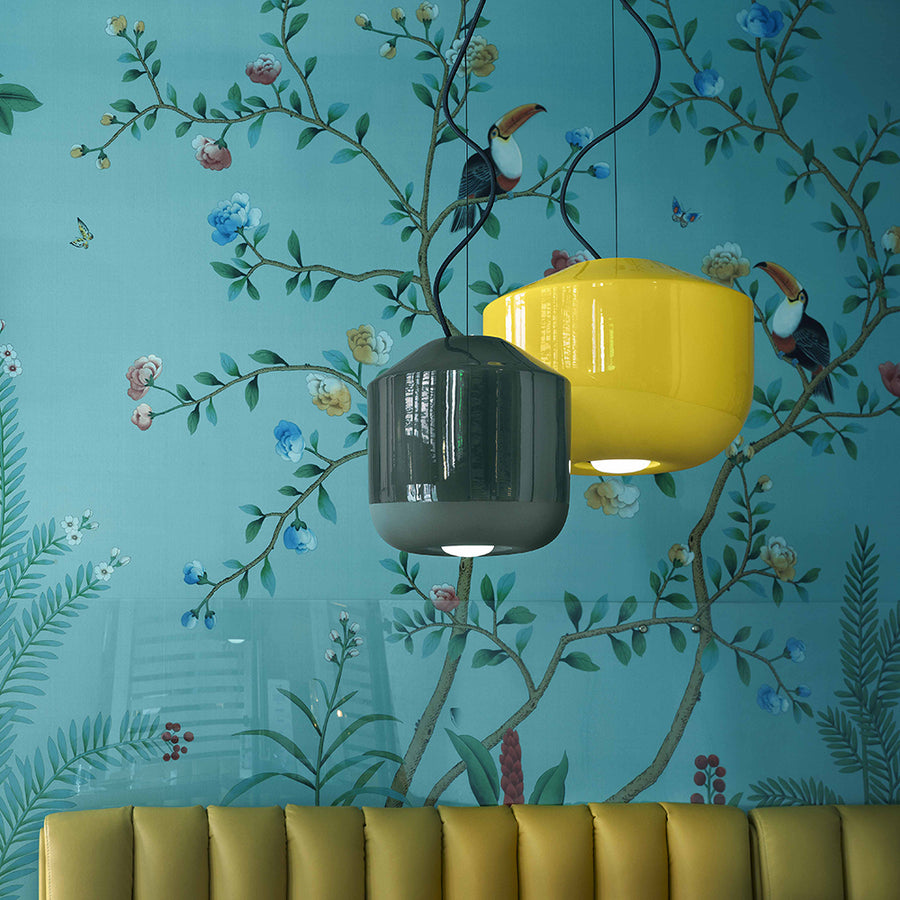 Formatervezett kortárs design függeszték lámpa.