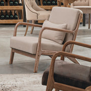 ANCILLA natúr-fehér kaucsukfa fotel