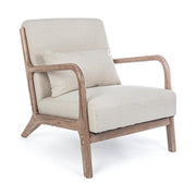 ANCILLA natúr-fehér kaucsukfa fotel