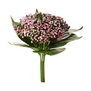 Pink színű, bimbós mű hortenzia csokor.