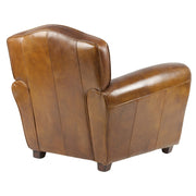 Club Charleston fotel hátulnézetből, valódi marhabőr borítással