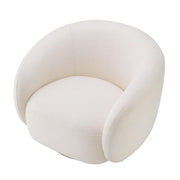 BRICE fehér forgó design fotel