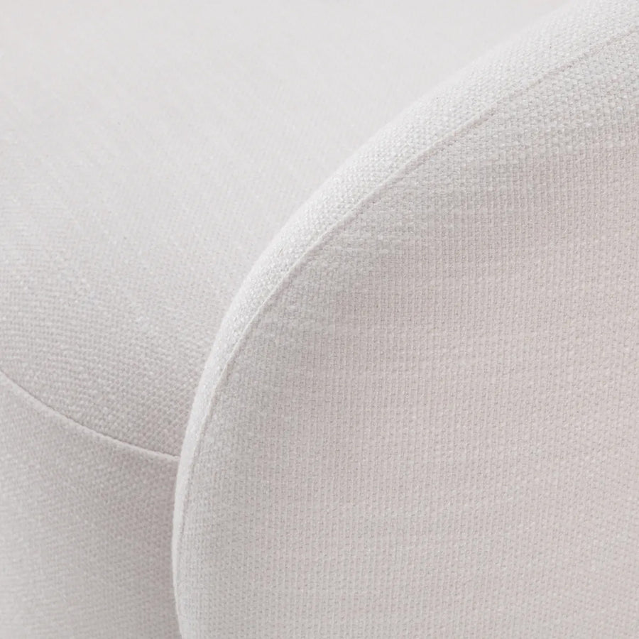 BRICE fehér forgó design fotel