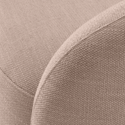 Homokszínű forgó design fotel.