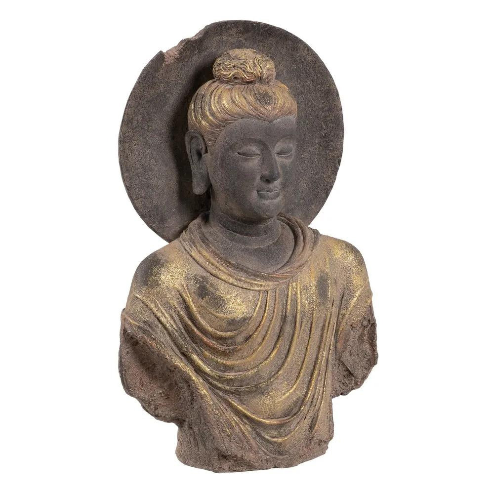 Kőhatású Buddha szobor torzó.
