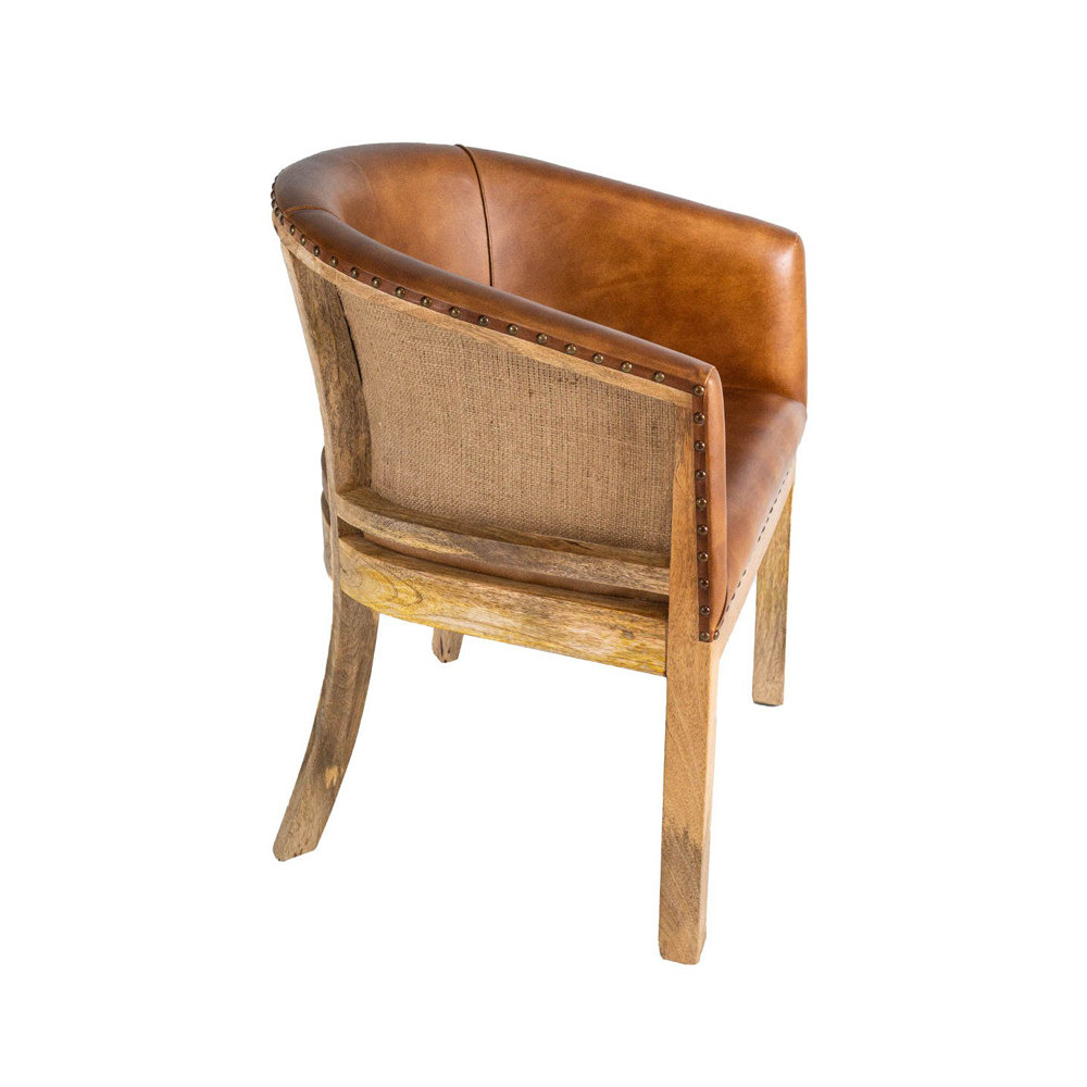 BUFFALO loft stílusú bőr karosszék oldalnézetből