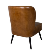 Cadillac bőr klubfotel hátulnézet sima bőr háttámlával