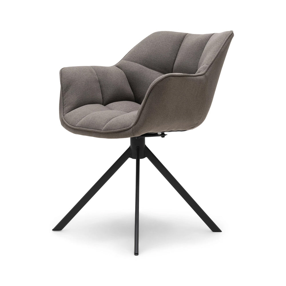 modern étkezőfotel oldalnézet fekete fém lábbal