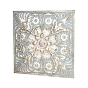 Shabby chic stílusú Casa Roma négyzetes fali dekor arany színben, klasszikus ornamentikával.