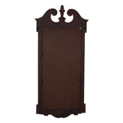 Casa Roma falitükör hátoldala sötétbarna rögzítőkerettel és fali akasztóval.