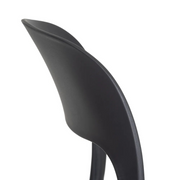 Sötétszürke polipropilén bisztrószék.