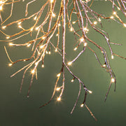 Pezsgőszínű LED-es faág.