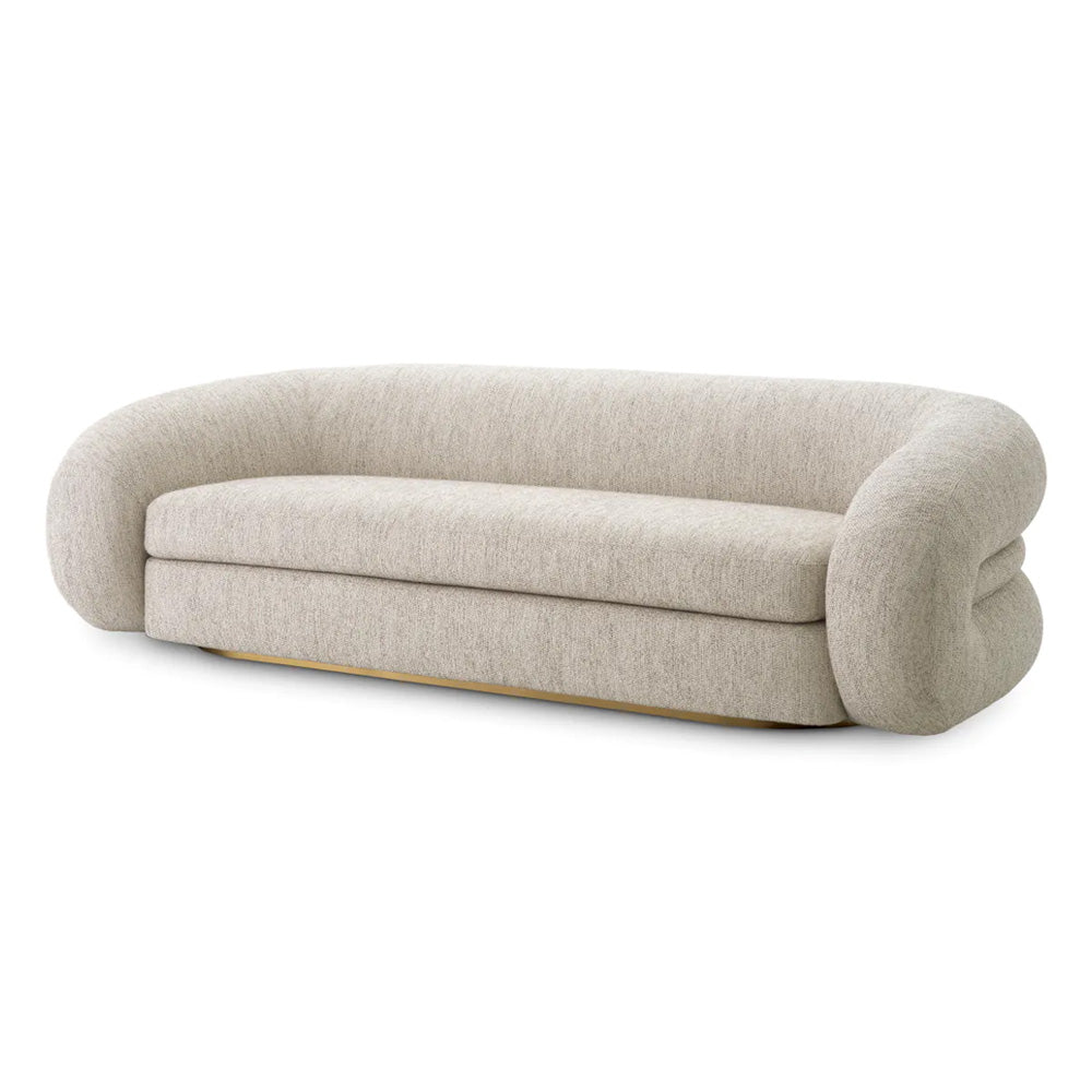 COSENZA halványszürke design kanapé 230 cm