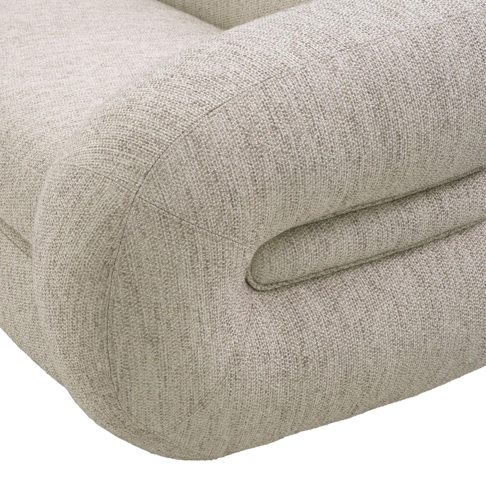 COSENZA halványszürke design kanapé 230 cm