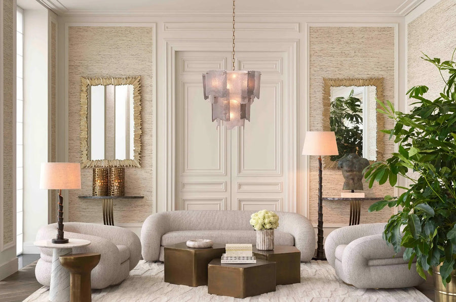 COSENZA halványszürke design kanapé 230 cm