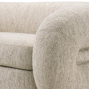 COSENZA halványszürke forgó design fotel