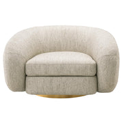 COSENZA halványszürke forgó design fotel