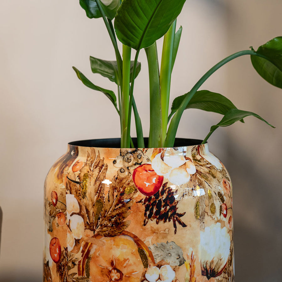 Kézműves fém dizájn kaspó